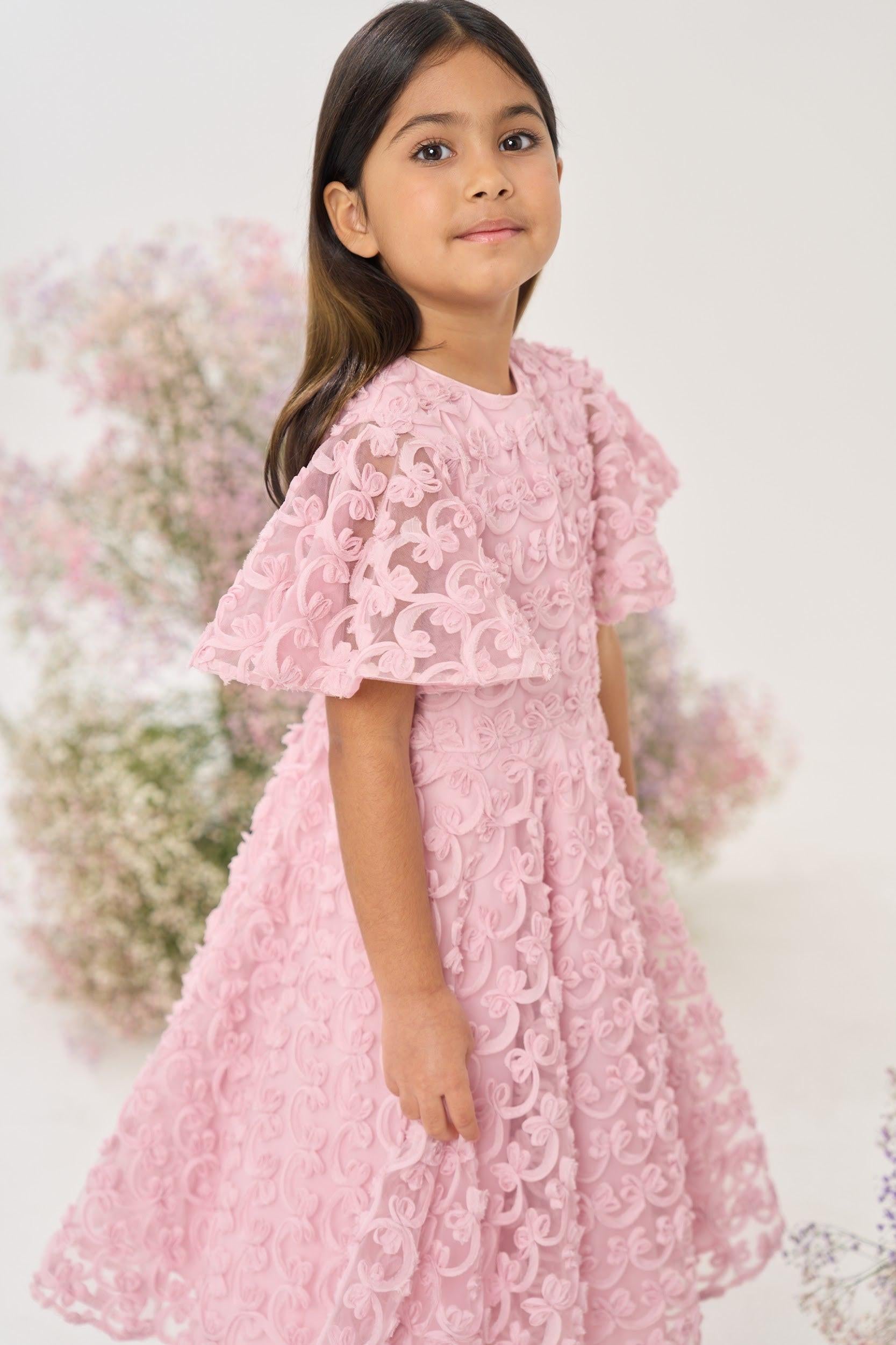 Pink Bow Prom Dress