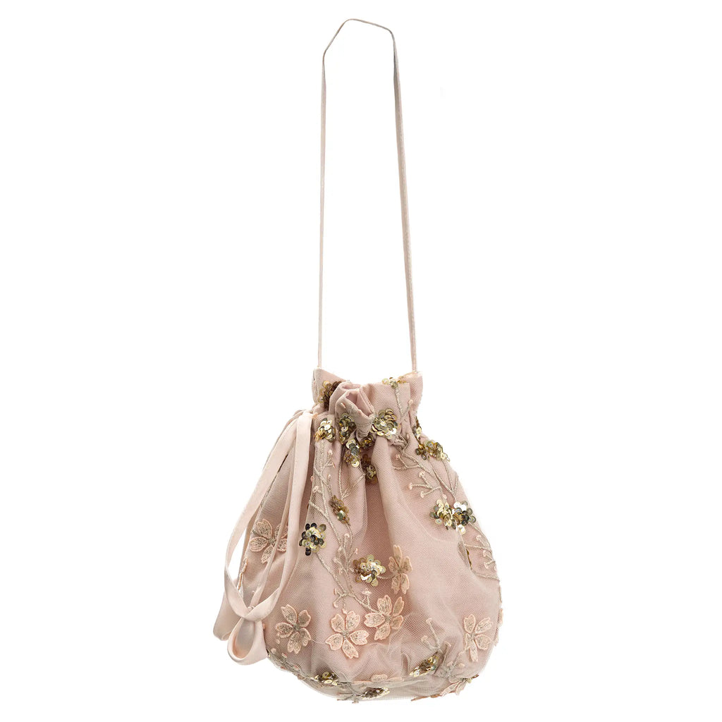 Gold Embroidered Sequin Bag