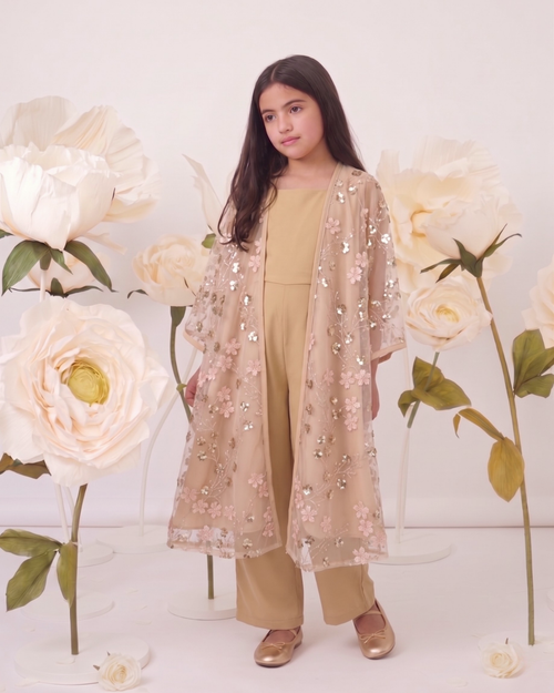 Gold Embroidered Sequin Jacket