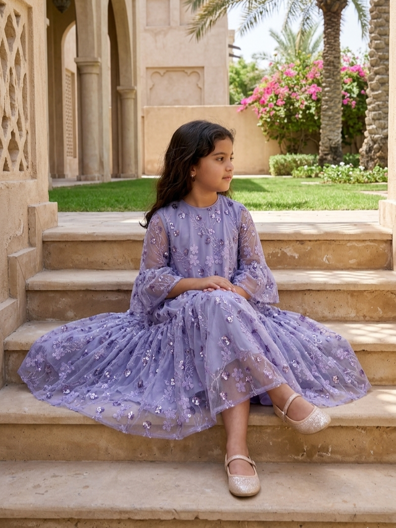 lilac embroidered dress Sequin Mesh – Yasmina Rose Colour:Olive Black Satin Evening Dress| Perfect for prom nights RS-week4921