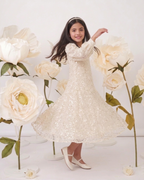 Metallic Embroidered Maxi Dress