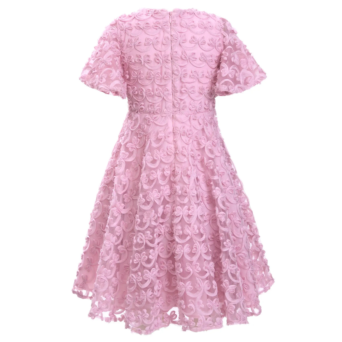 Pink Bow Prom Dress