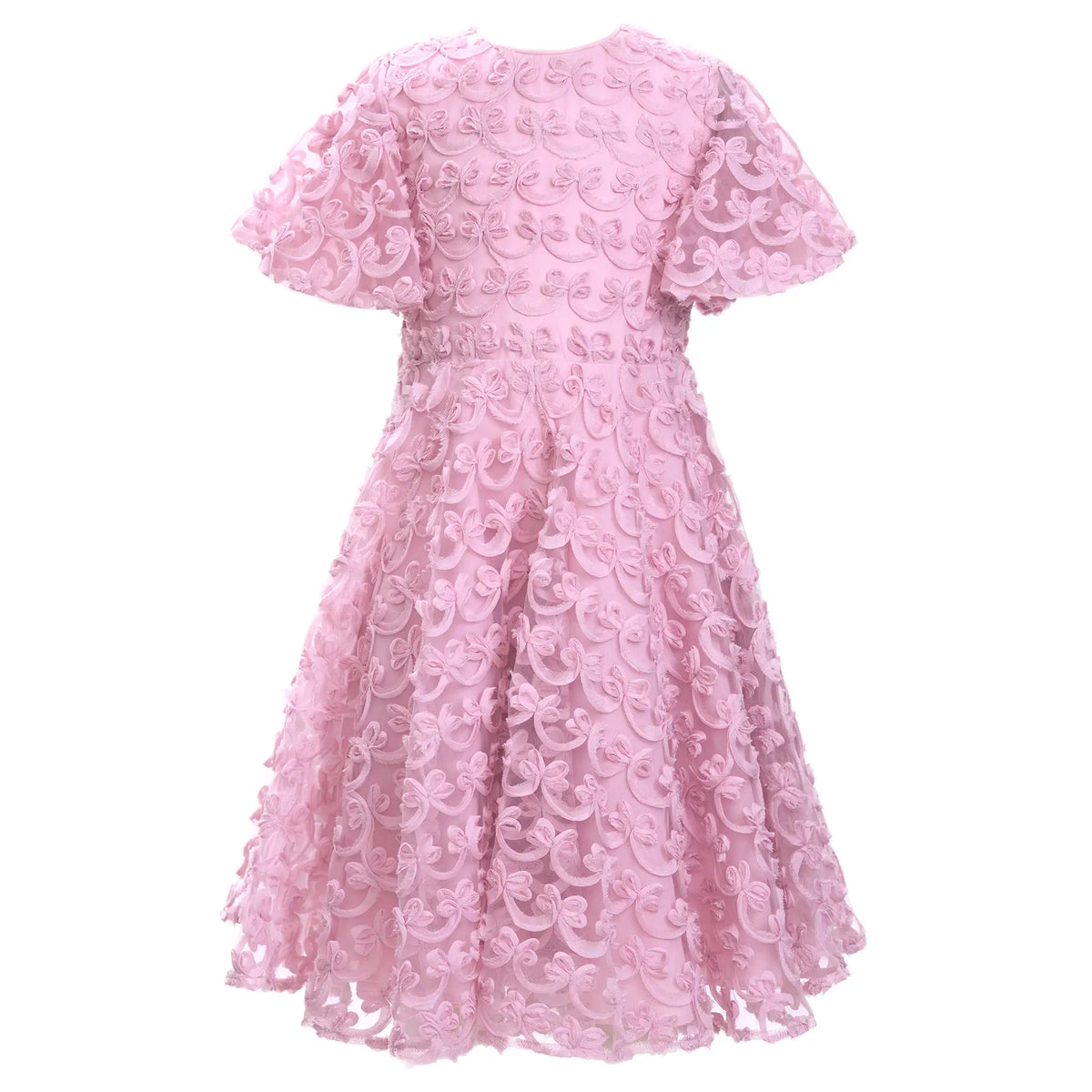 Pink Bow Prom Dress