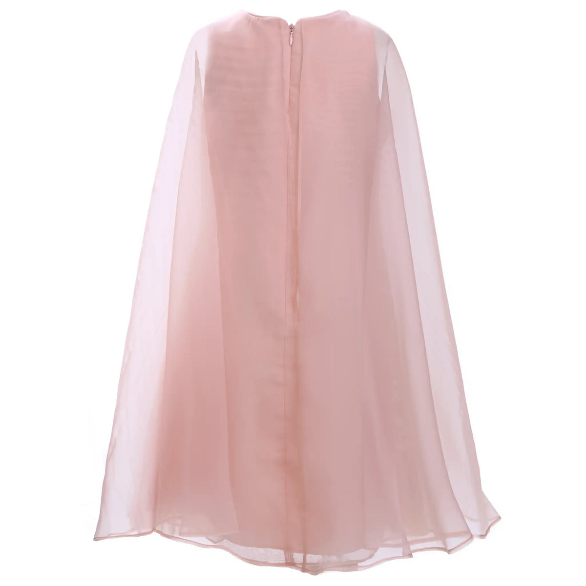 Organza Cape Sequin Dress