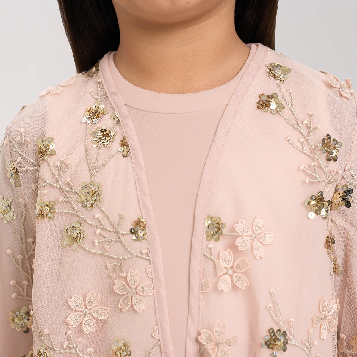 Gold Embroidered Sequin Jacket