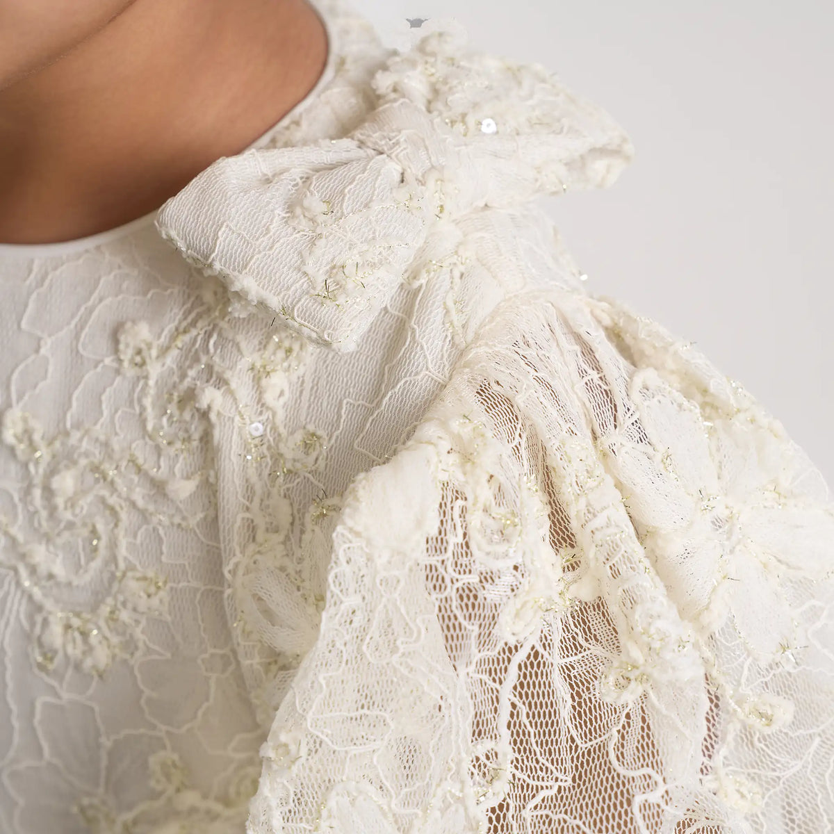 Metallic Embroidered Maxi Dress