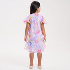 Organza Floral Beaded Dress
