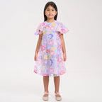 Organza Floral Beaded Dress