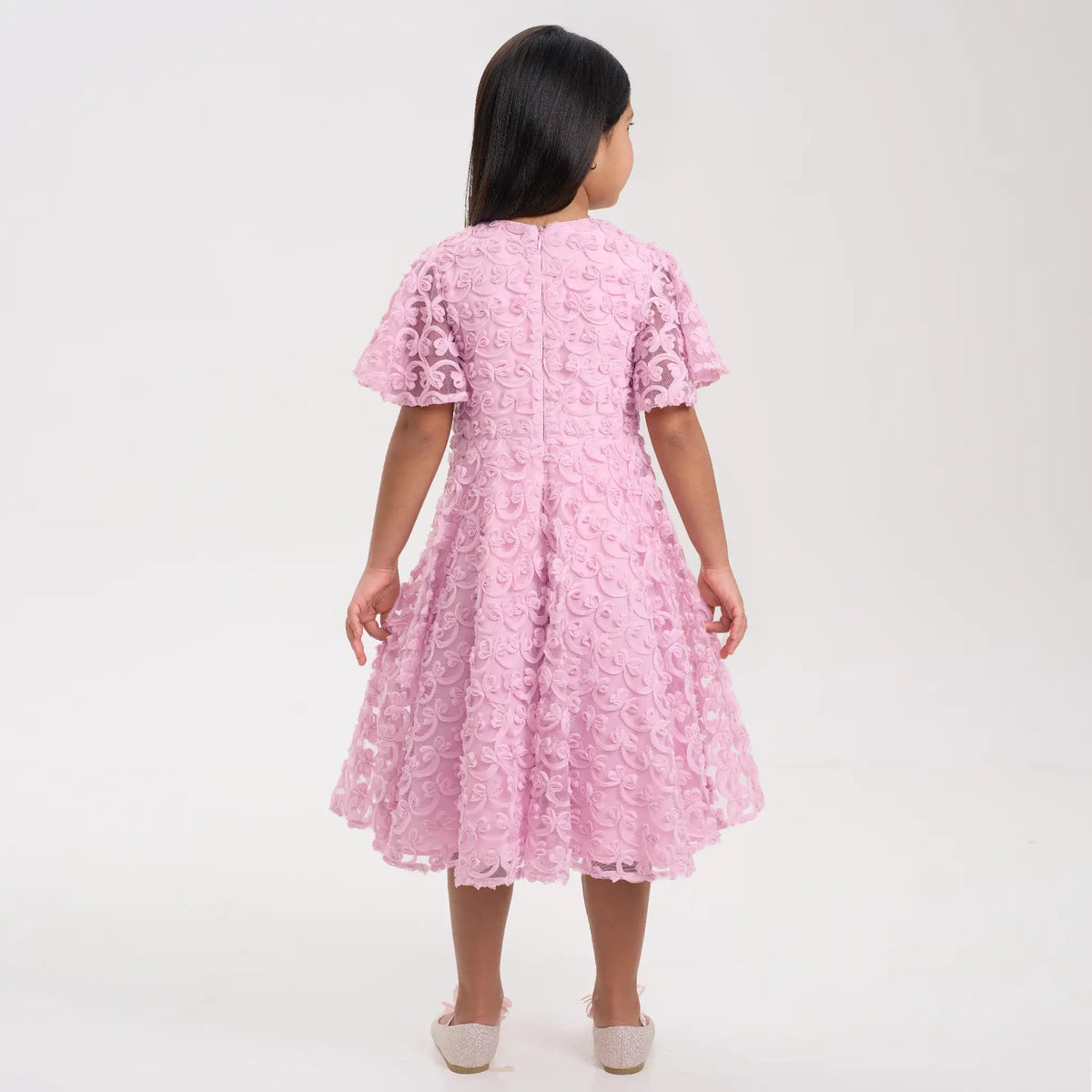 Pink Bow Prom Dress