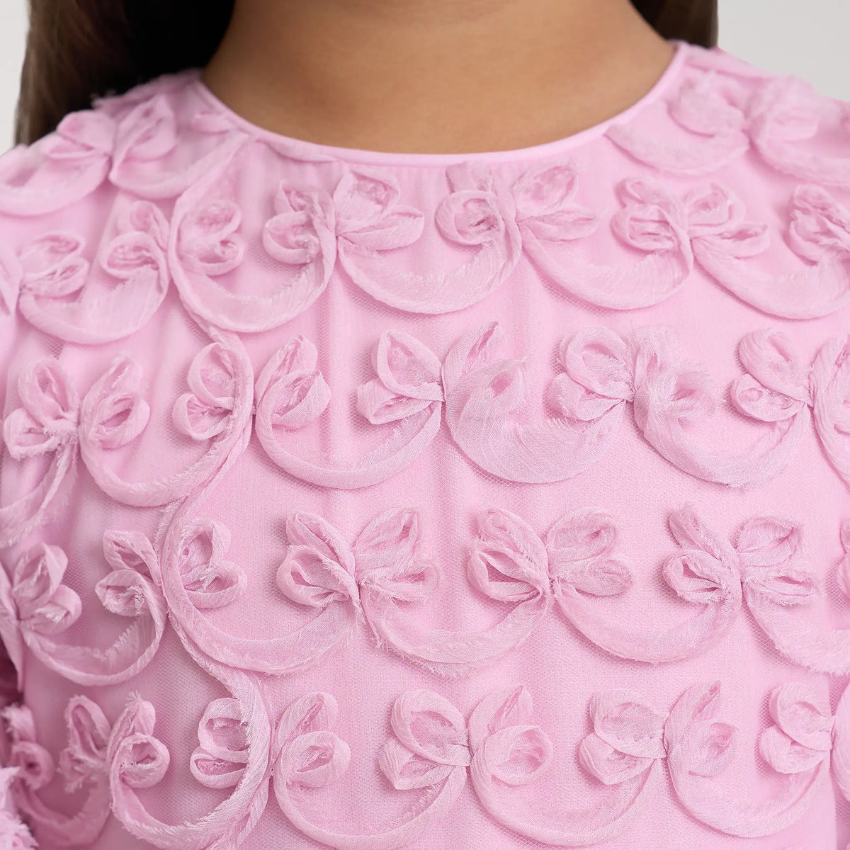 Pink Bow Prom Dress