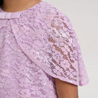 Sequin Cape Lace Dress