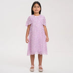 Sequin Cape Lace Dress