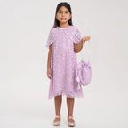 Sequin Cape Lace Dress