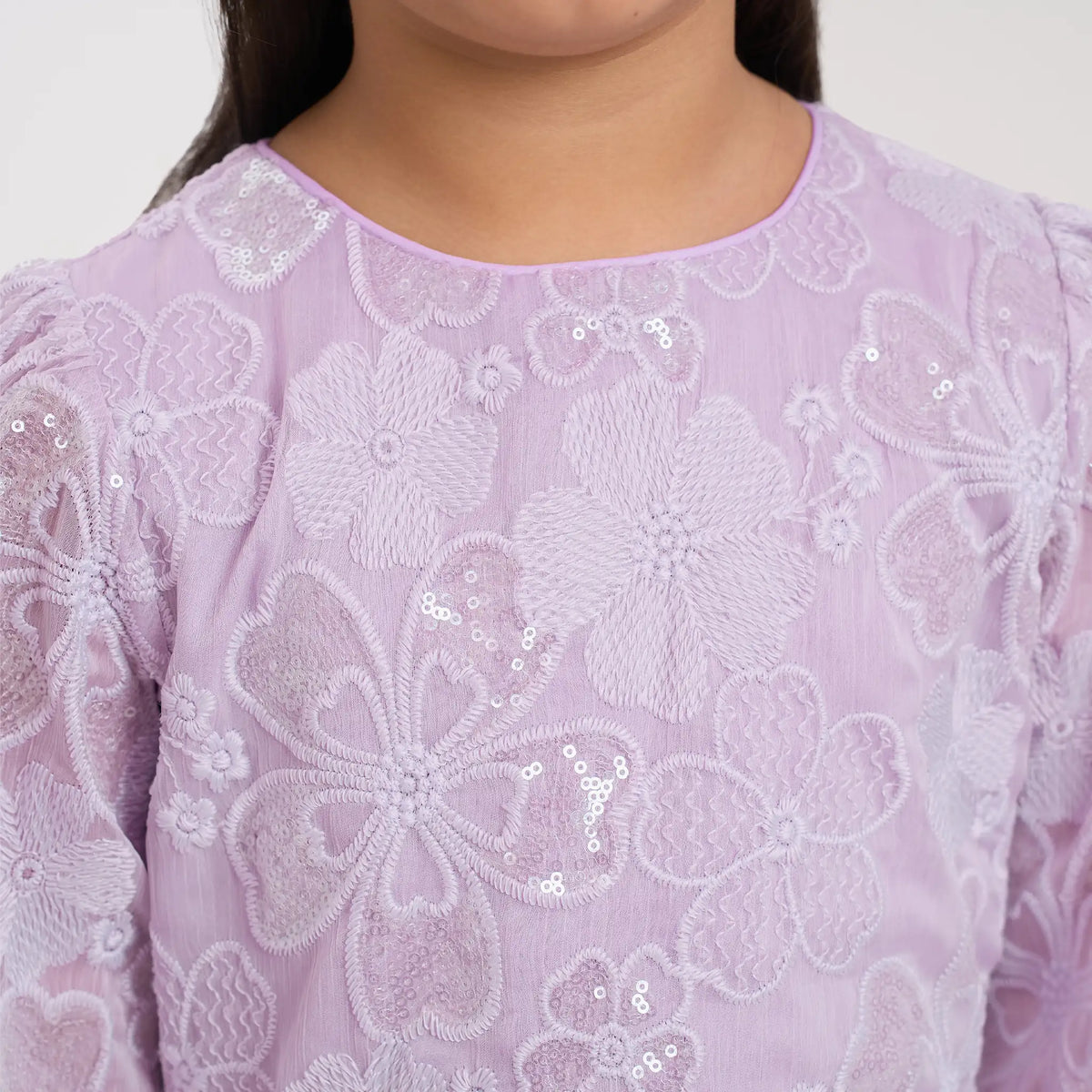 Sequin Embroidered Maxi Dress