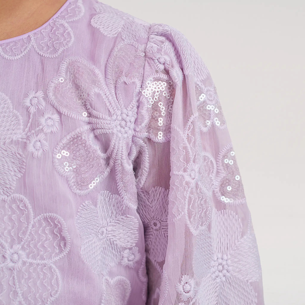 Sequin Embroidered Maxi Dress